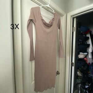 Fashion Nova Pink Bodycon Dress Sleeveless Scoop Neck